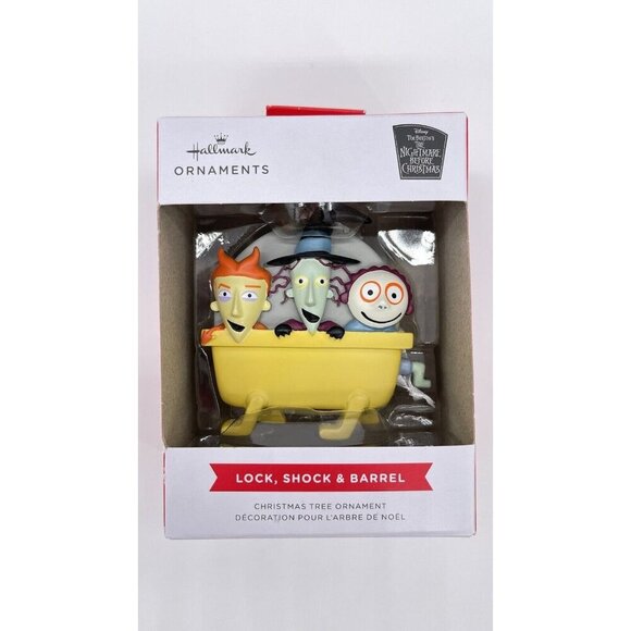 Hallmark The Nightmare Before Christmas Lock, Shock, & Barrel Christmas Ornament - Picture 1 of 4